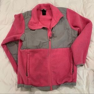 North Face Pink Fleece Zip Up